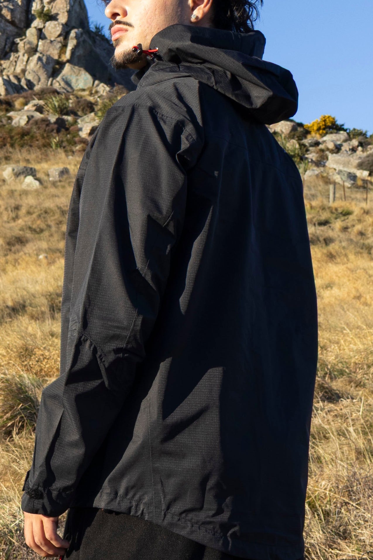 Lonely Track Outlander Waterproof Jacket in black - men's fully waterproof outdoor jacket