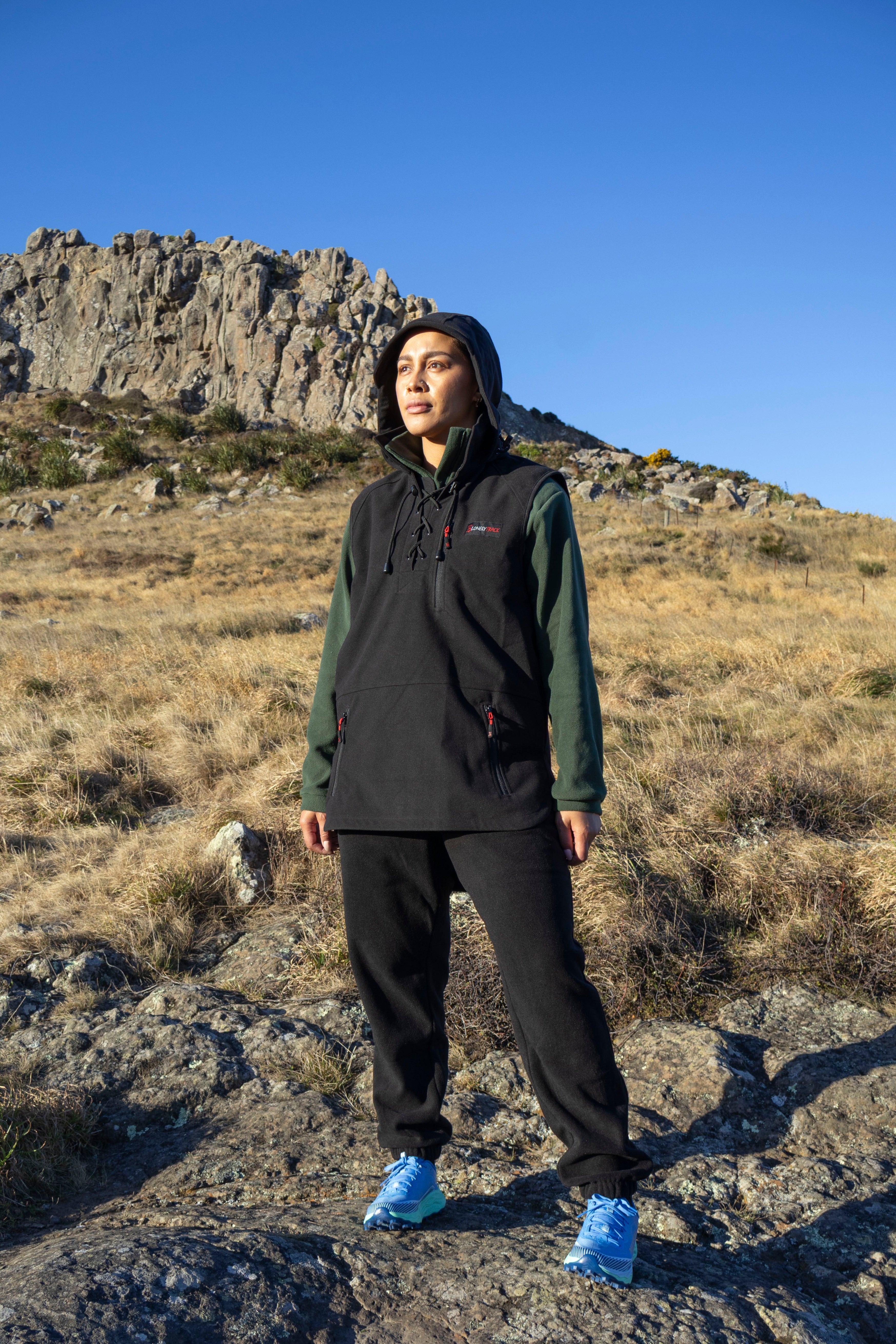 Lonely Track Wilder Sleeveless Vest - women's wind resistant Tricot fleece vest