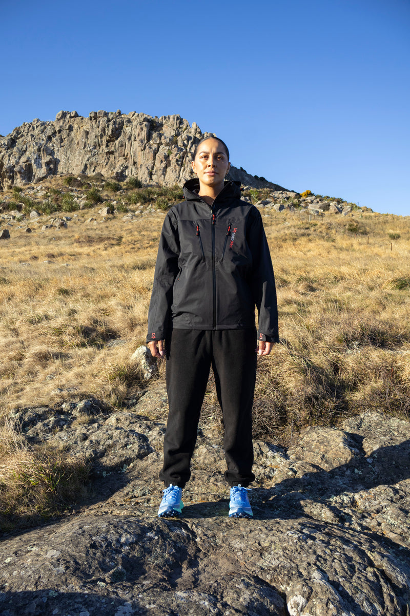 Lonely Track Outlander Waterproof Jacket in black - women's fully waterproof outdoor jacket